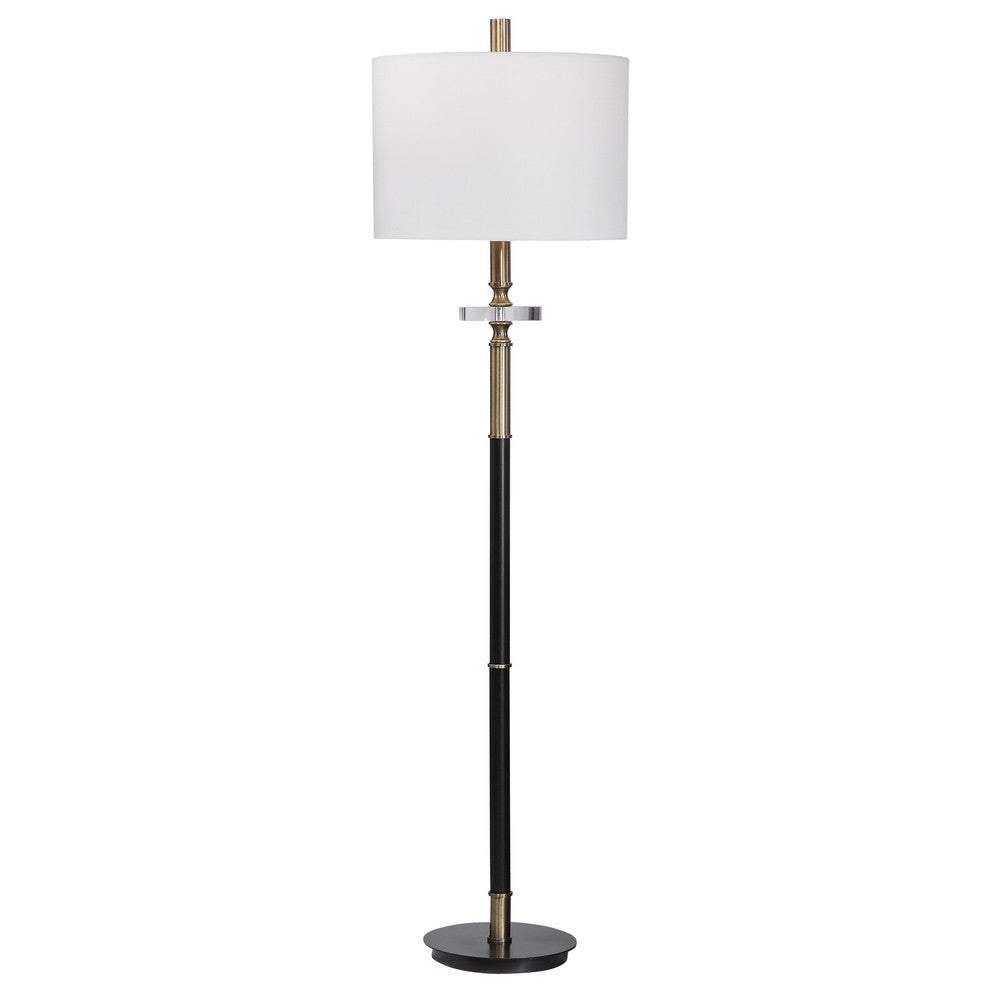 Uttermost Maud Aged Black Floor Lamp By Casagear Home