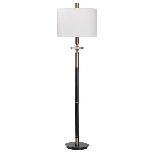 Uttermost Maud Aged Black Floor Lamp By Casagear Home