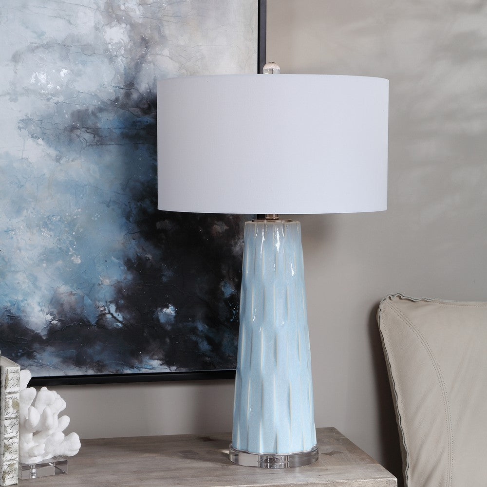 Uttermost Brienne Light Blue Table Lamp By Casagear Home UT-28269