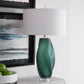 Uttermost Esmeralda Green Glass Table Lamp By Casagear Home UT-28278