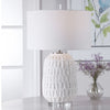 Uttermost Caelina Textured White Table Lamp By Casagear Home UT-28283-1