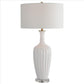 Uttermost Strauss White Ceramic Table Lamp By Casagear Home