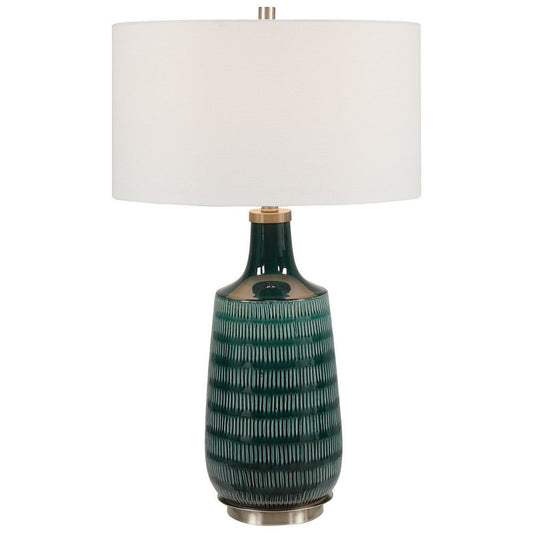 Uttermost Scouts Deep Green Table Lamp By Casagear Home