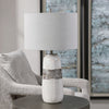 Uttermost Comanche White Crackle Table Lamp By Casagear Home UT-28392-1