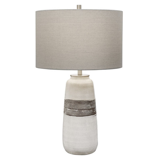 Uttermost Comanche White Crackle Table Lamp By Casagear Home