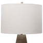 Uttermost Volterra Taupe-Gray Table Lamp By Casagear Home UT-28394-1