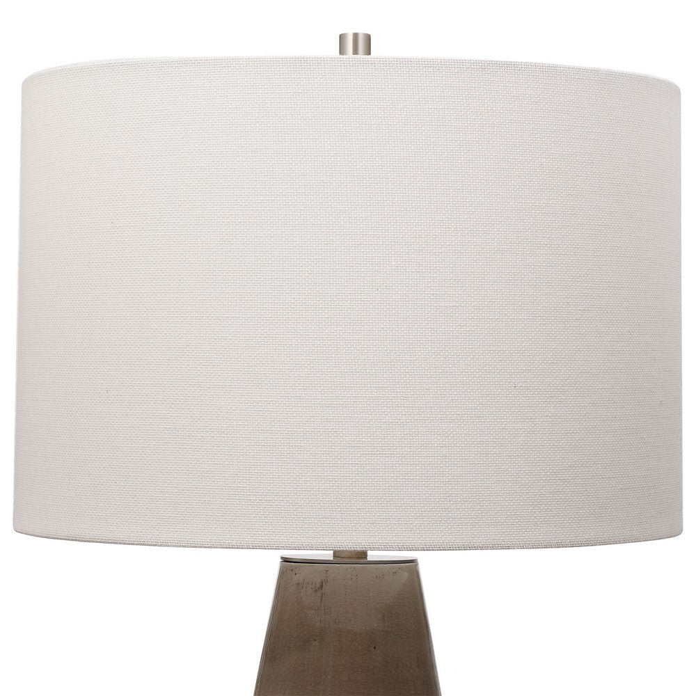 Uttermost Volterra Taupe-Gray Table Lamp By Casagear Home UT-28394-1