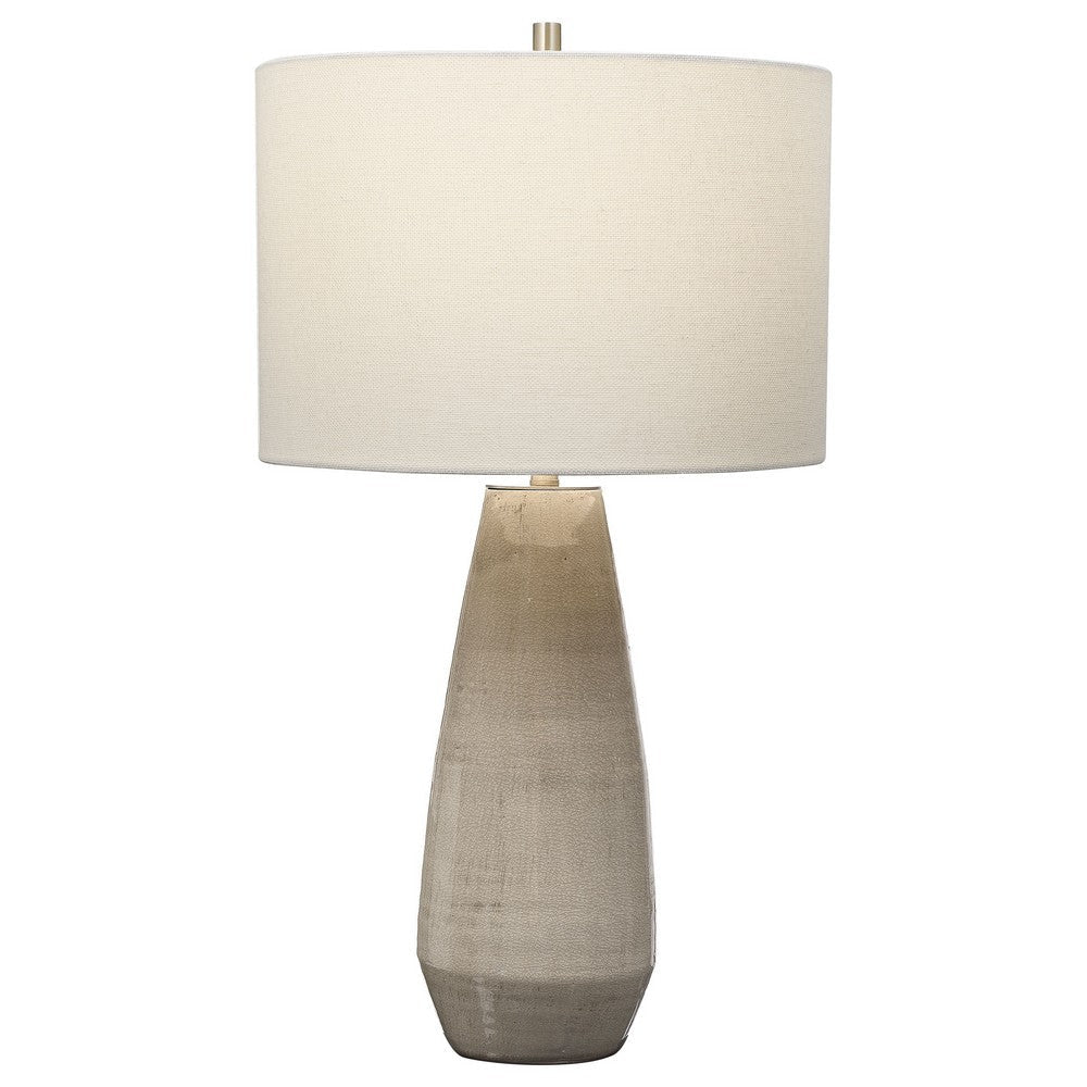 Uttermost Volterra Taupe-Gray Table Lamp By Casagear Home