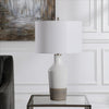 Uttermost Dakota White Crackle Table Lamp By Casagear Home UT-28398-1