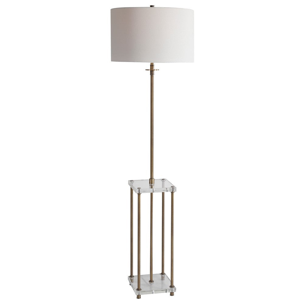 Uttermost Palladian Antique Brass Floor Lamp By Casagear Home