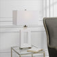 Uttermost Entry Modern White Table Lamp By Casagear Home UT-28426-1