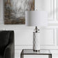 Uttermost Calia White Table Lamp By Casagear Home UT-28428-1