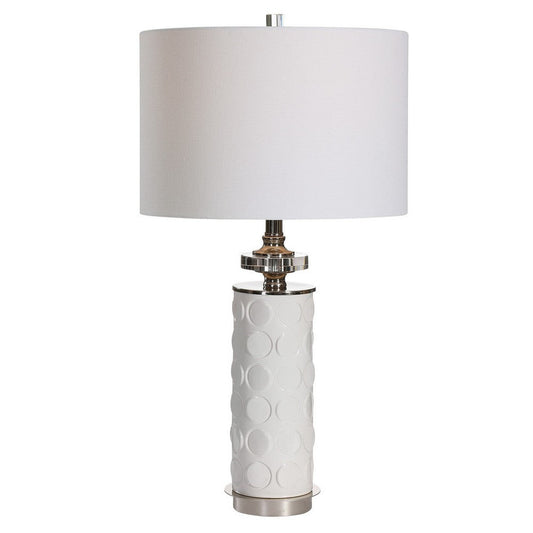 Uttermost Calia White Table Lamp By Casagear Home