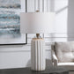 Uttermost Azariah White Crackle Table Lamp By Casagear Home UT-28431