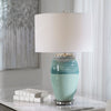 Uttermost Caicos Teal Table Lamp By Casagear Home UT-28437-1