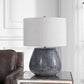 Uttermost Pebbles Metallic Gray Table Lamp By Casagear Home UT-28445-1