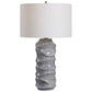 Uttermost Waves Blue & White Table Lamp By Casagear Home