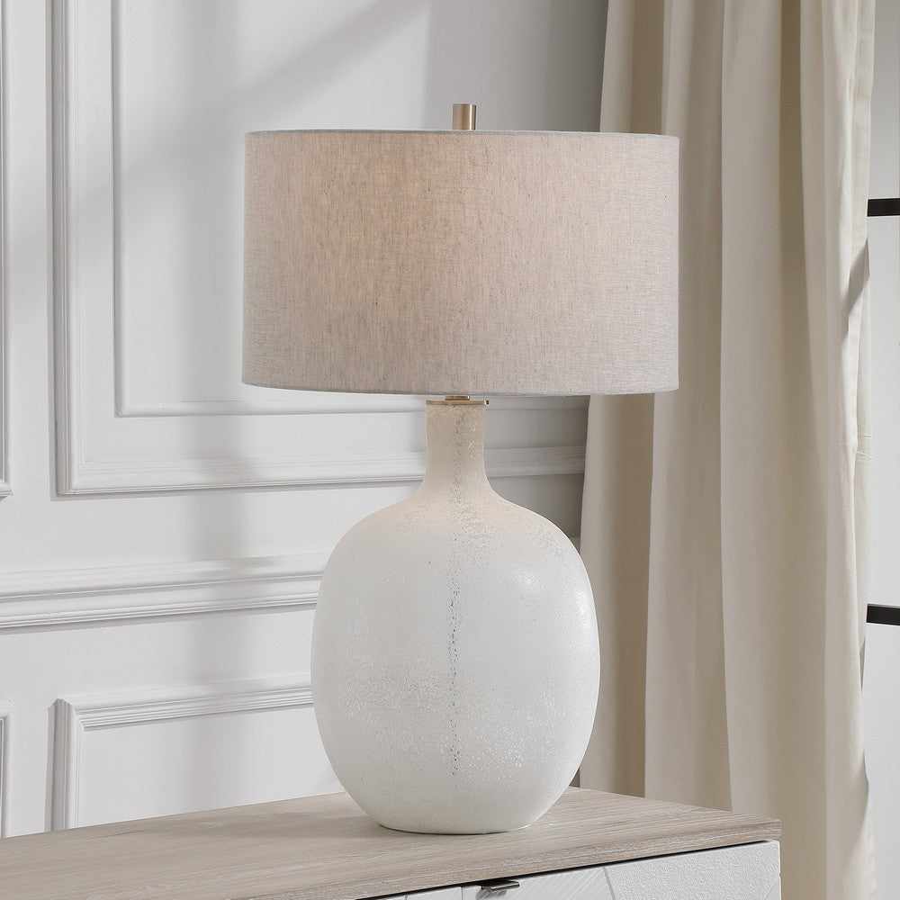 Uttermost Whiteout Mottled Glass Table Lamp By Casagear Home UT-28469-1