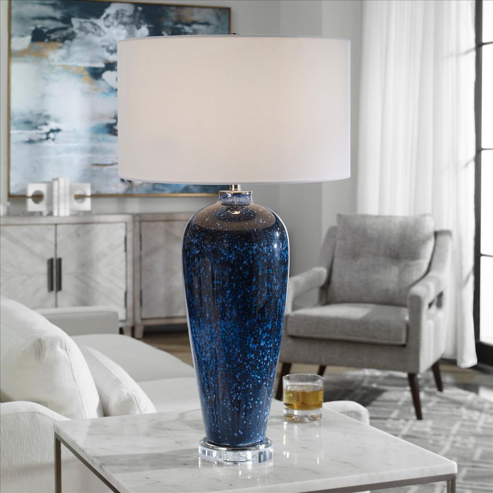 Uttermost Stargazer Cobalt Navy Table Lamp By Casagear Home UT-28481-1