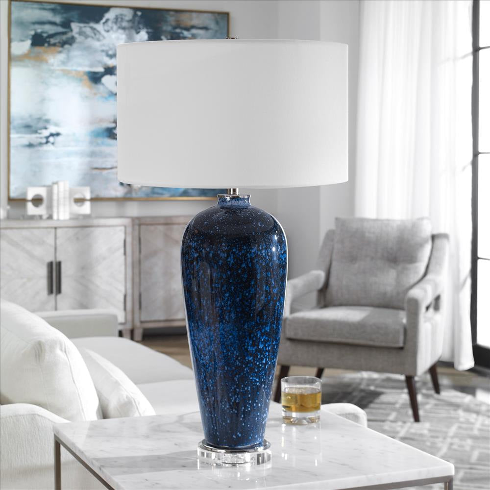 Uttermost Stargazer Cobalt Navy Table Lamp By Casagear Home UT-28481-1