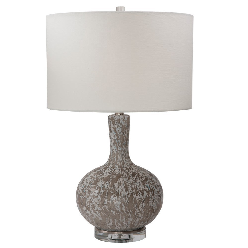 Uttermost Turbulence Distressed White Table Lamp By Casagear Home