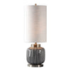 Uttermost Zahlia Aged Gray Ceramic Lamp By Casagear Home