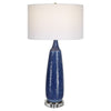 Uttermost Clariot Ribbed Blue Table Lamp By Casagear Home