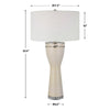 Uttermost Amphora Off-White Glaze Table Lamp By Casagear Home UT-30001-1