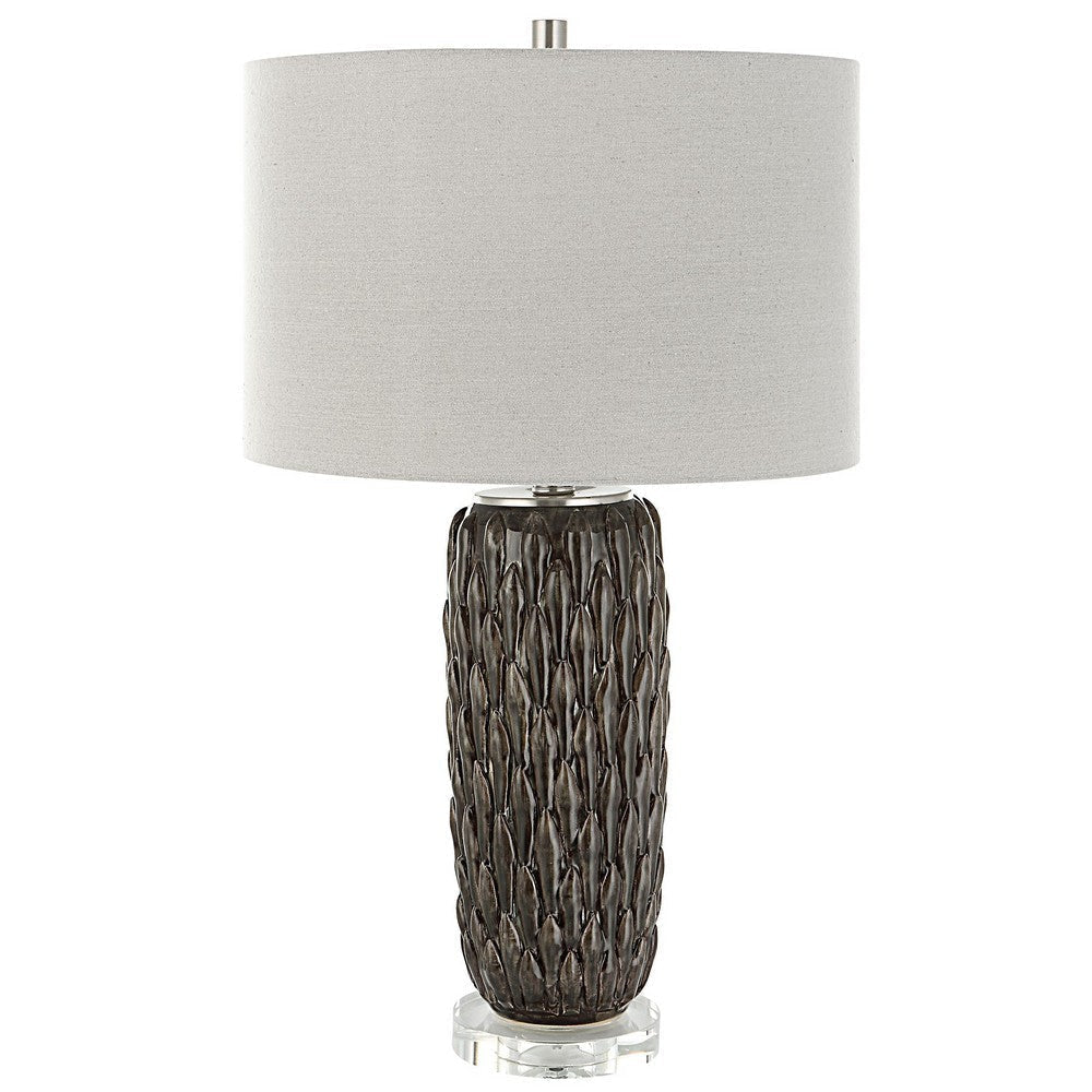 Uttermost Cabrillo Gray Glaze Accent Lamp By Casagear Home UT-30003-1