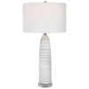 Uttermost Levadia Matte White Table Lamp By Casagear Home UT-30004-1