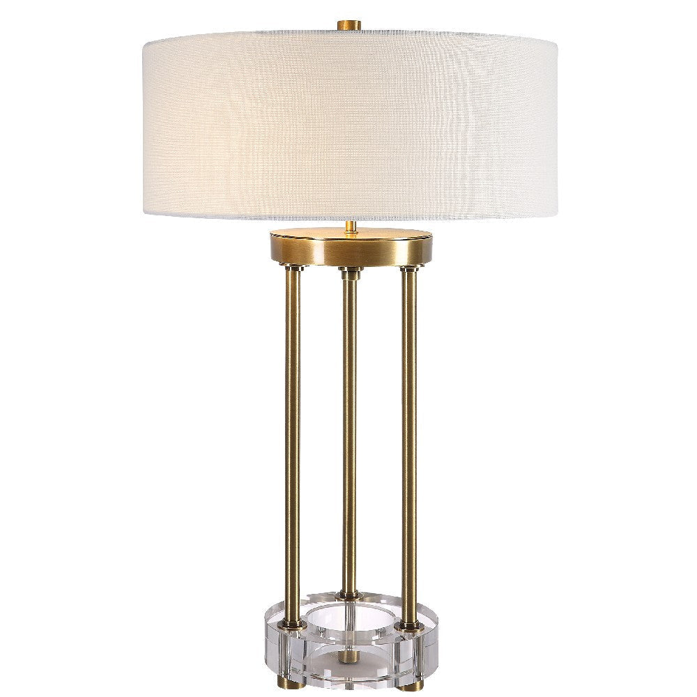 Uttermost Pantheon Brass Rod Table Lamp By Casagear Home UT-30013-1