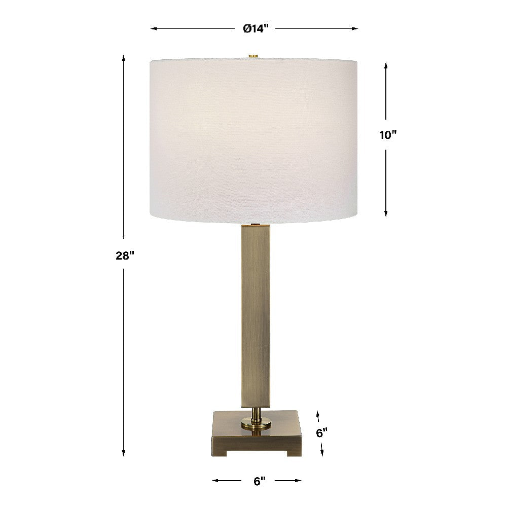 Uttermost Duomo Brass Table Lamp By Casagear Home UT-30014-1