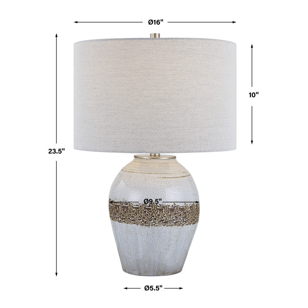 Uttermost Poul Crackled Table Lamp By Casagear Home UT-30053-1