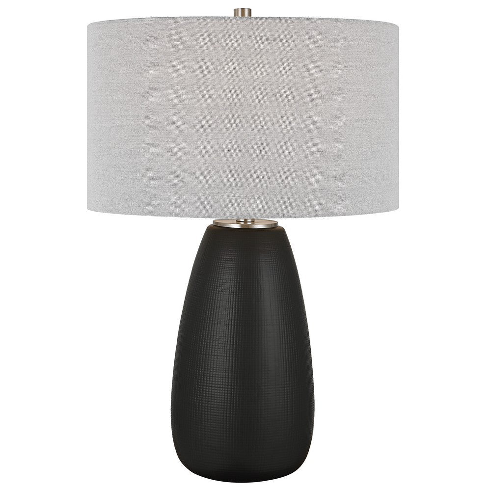 Uttermost Twilight Satin Black Table Lamp By Casagear Home