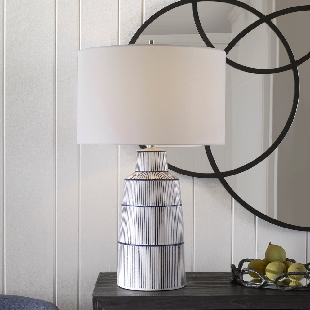 Uttermost Breton Nautical Stripe Table Lamp By Casagear Home UT-30059-1