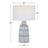 Uttermost Breton Nautical Stripe Table Lamp By Casagear Home UT-30059-1