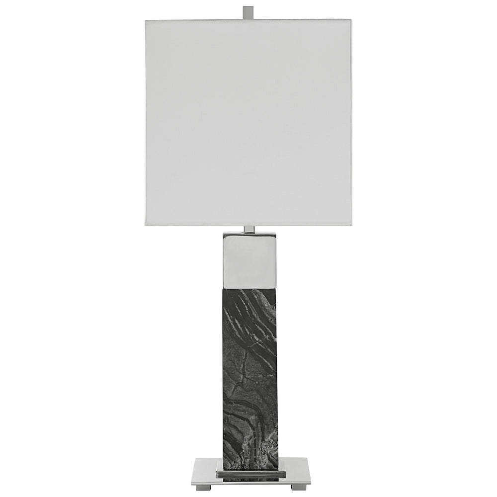 Uttermost Pilaster Black Marble Table Lamp By Casagear Home UT-30060-1