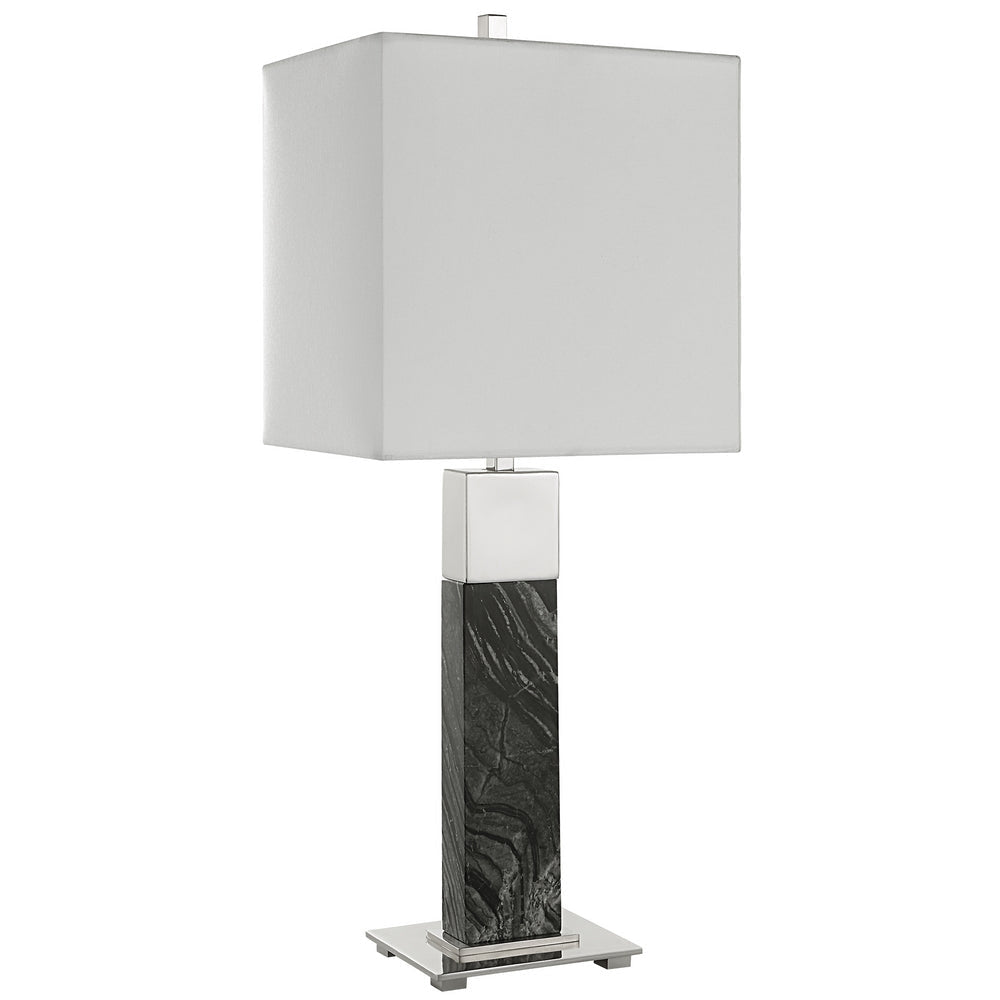 Uttermost Pilaster Black Marble Table Lamp By Casagear Home UT-30060-1