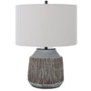 Uttermost Neolithic Blue-Gray Table Lamp By Casagear Home UT-30062-1