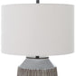 Uttermost Neolithic Blue-Gray Table Lamp By Casagear Home UT-30062-1