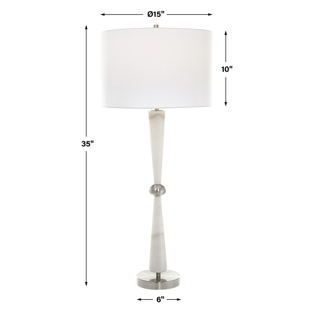 Uttermost Hourglass White Table Lamp By Casagear Home UT-30064