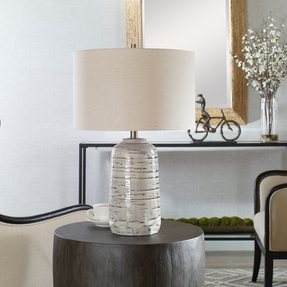 Uttermost Cyclone Ivory Table Lamp By Casagear Home UT-30069-1