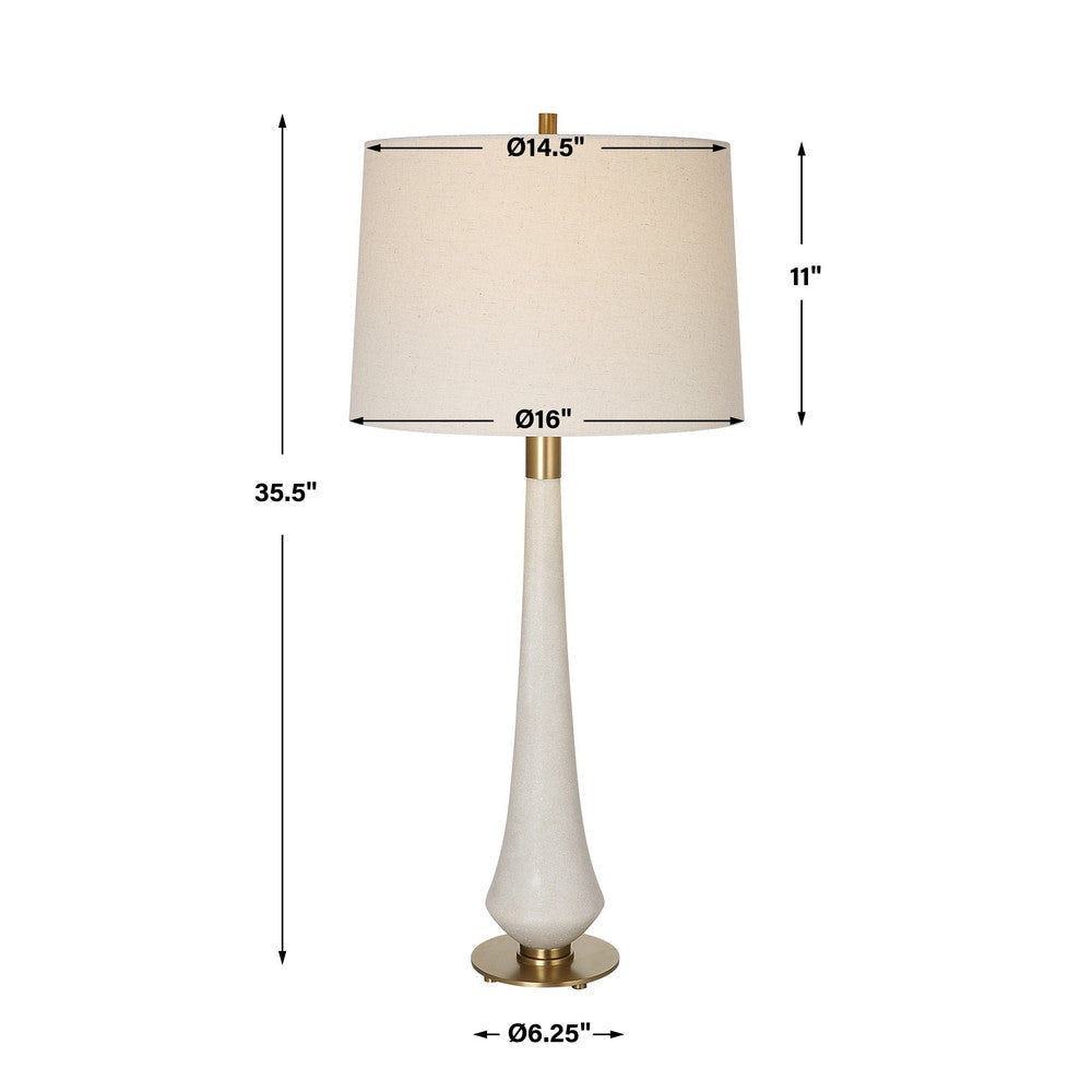 Uttermost Marille Ivory Stone Table Lamp By Casagear Home UT-30135