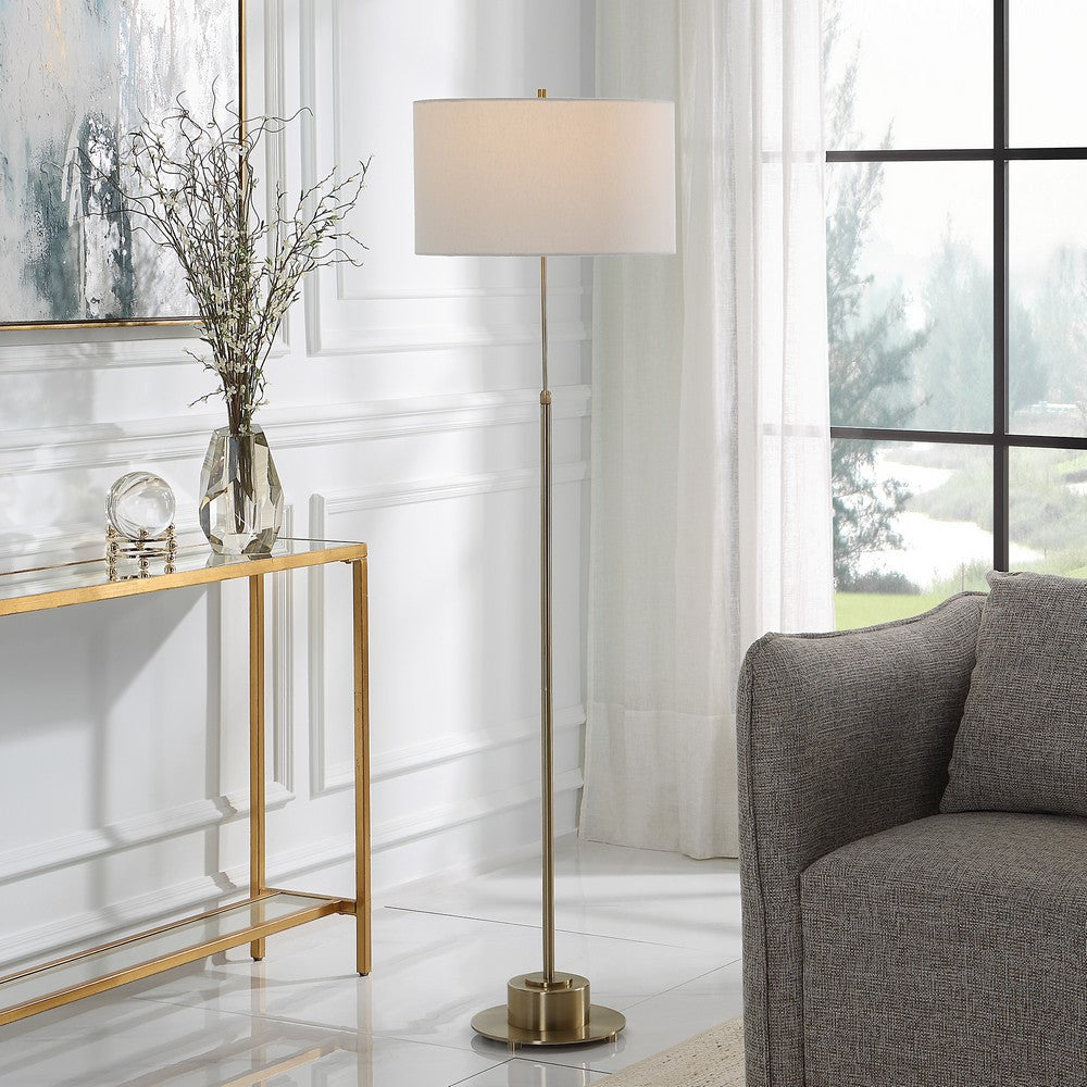 Uttermost Prominence Brass Floor Lamp By Casagear Home UT-30152-1