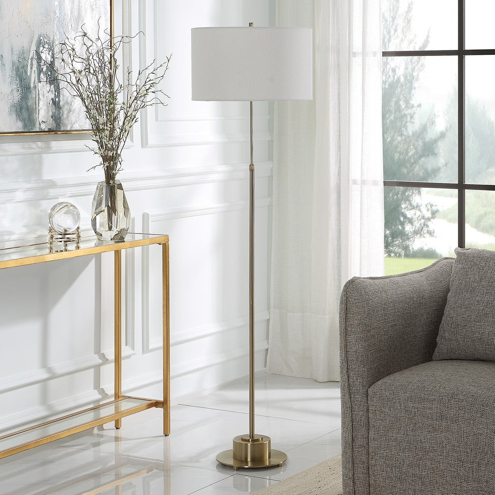 Uttermost Prominence Brass Floor Lamp By Casagear Home UT-30152-1