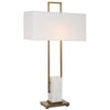 Uttermost Column White Marble Table Lamp By Casagear Home