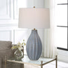 Uttermost Veston Blue Glaze Table Lamp By Casagear Home UT-30161-1