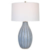 Uttermost Veston Blue Glaze Table Lamp By Casagear Home