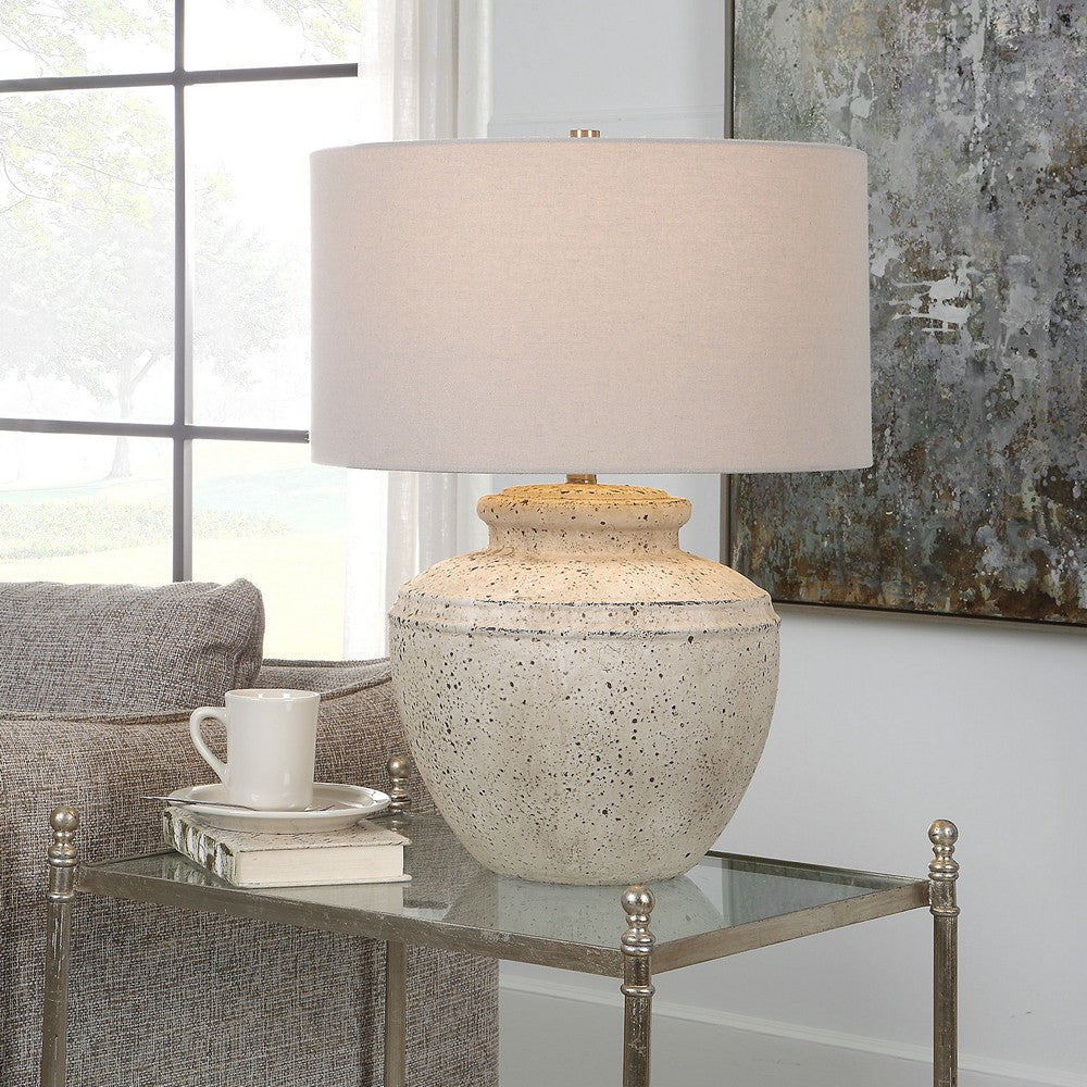 Uttermost Artifact Aged Stone Table Lamp By Casagear Home UT-30162-1