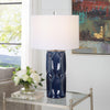 Uttermost Sinclair Blue Table Lamp By Casagear Home UT-30163-1